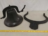 Cast iron bell and mount