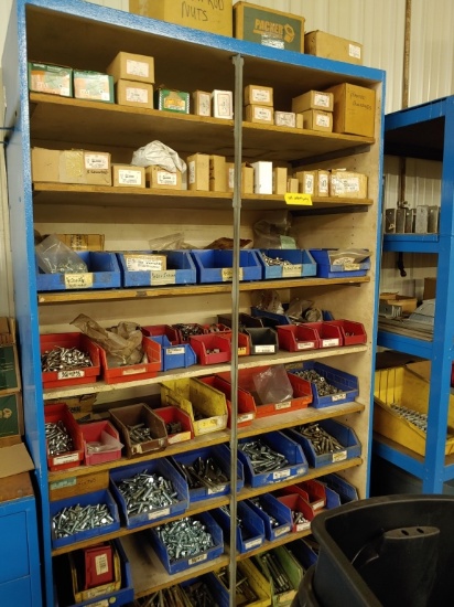 Entire Content of shelves nuts bolts hardware+