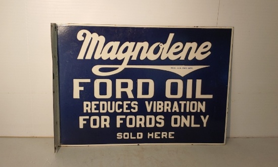DSP flanged Ford Oil sign