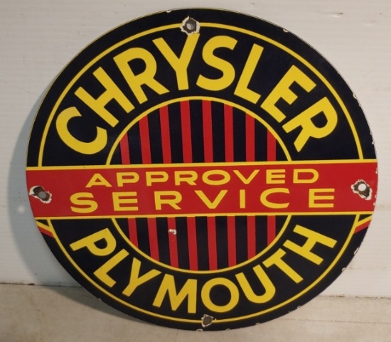 DSP Chrysler Plymouth Service ad sign