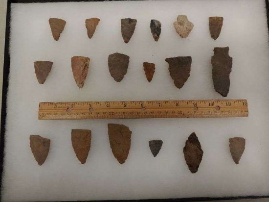Native American arrowheads & tools