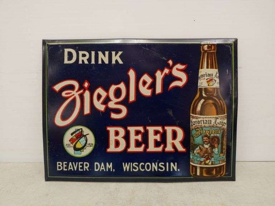 SST Ziegler's Beer sign Beaver Dam WI