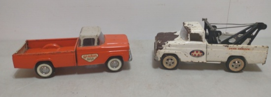 Ny-Lint & U-Haul Tonka AA Wrecker Toy Trucks