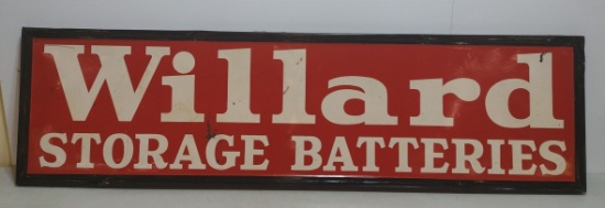SST Willard Storage Batteries Sign