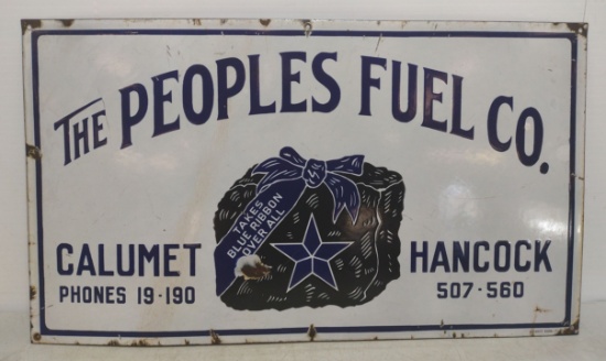 SSP People's Fuel Co. Business Sign