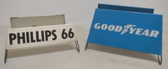 Phillips 66 and Goodyear Tire Display Racks
