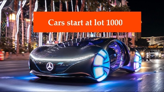 Cars Start at Lot #1000
