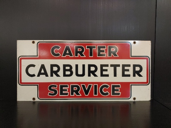 SST Carter Carbureter Service sign