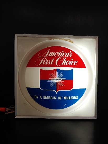 Chevrolet Factory Mold lighted sign