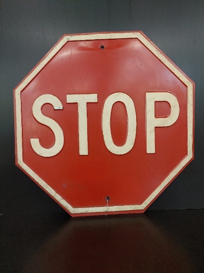 SST Embossed STOP Sign