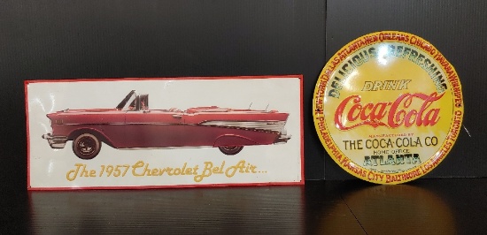 SST Coca & Bel Air embossed signs