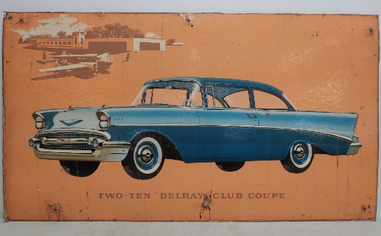 SS Chevy 1957 2-10 Delray Club Coupe sign