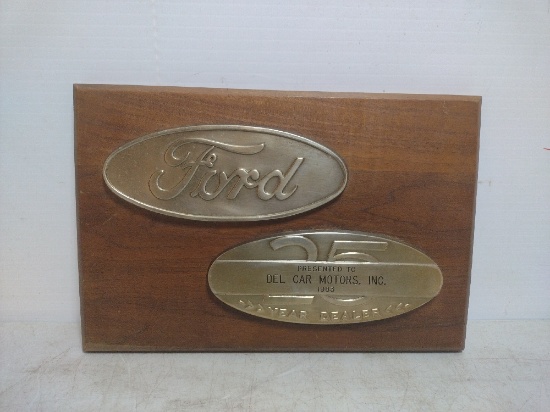 Ford Dealer Plaque Sign