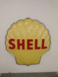 Mold injected Shell gasoline sign