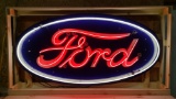 SSP Large Ford oval neon sign