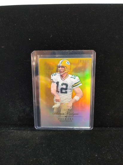 Aaron Rodgers Gold 2010 Topps Tribute card