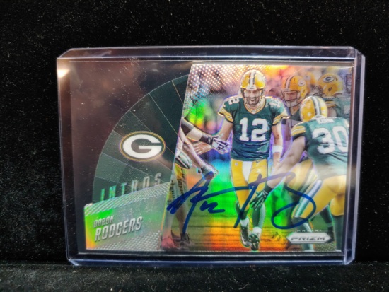2015 Aaron Rodgers Autographed Card