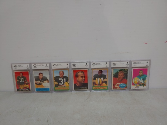 7 Packers HOF graded cards