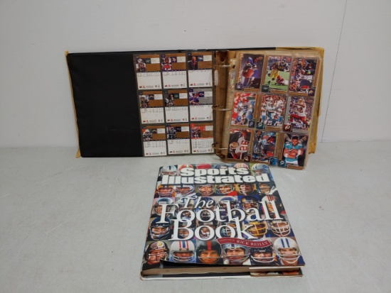 Over 500 NFL cards and Sl The Football Book