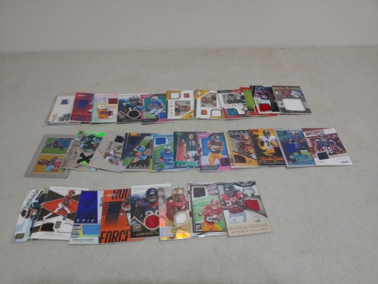30 football jersey cards some rookies