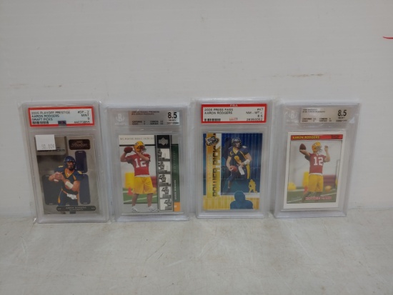 4 Aaron Rodgers graded cards