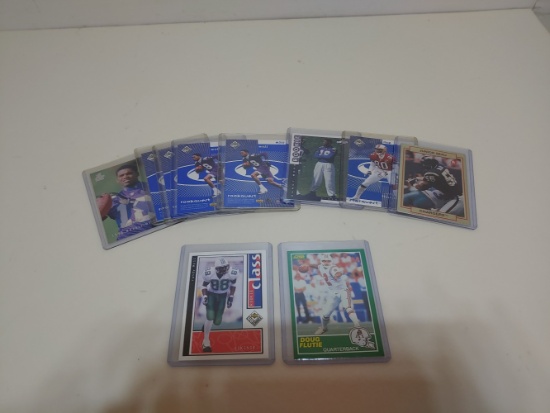 10 NFL cards Moss Flutie and more