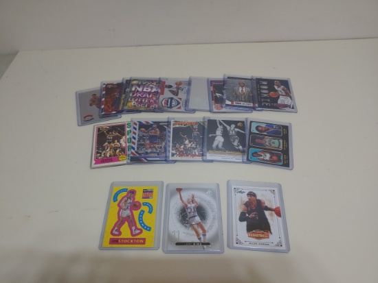 17 NBA cards Stockton Bird Iverson and more