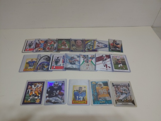 20 NFL Legends cards Warner Sapp Moss etc