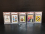 5 Bart Starr Certified Slab cards
