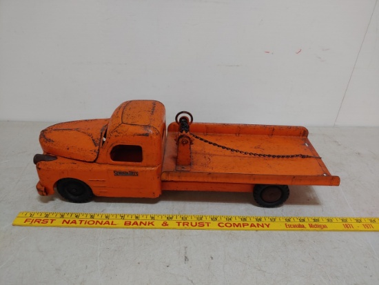 Structo Flatbed Toy Truck With Winch