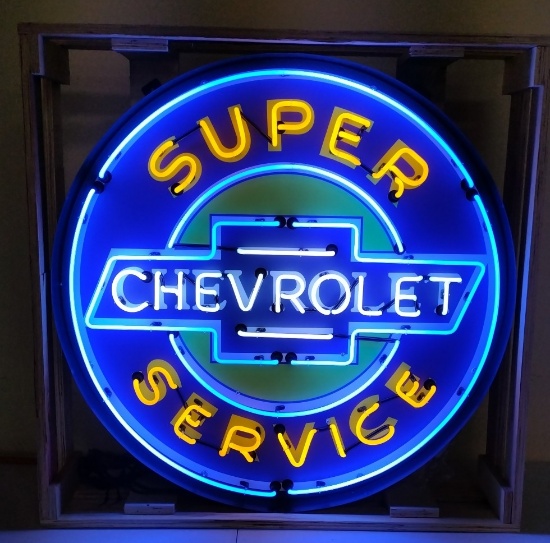 Chevrolet Super Service Neon Sign