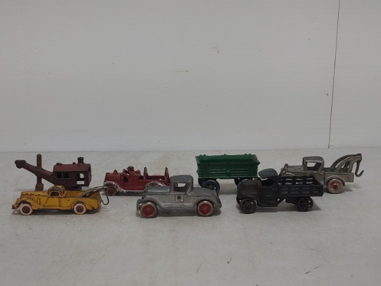 7 X Metal Toy Trucks Cars and More