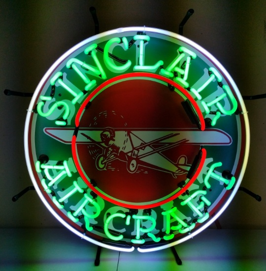 Sinclair Aircraft Neon Sign