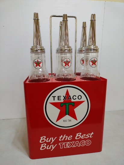 Texaco Oil Bottle Fuel Island Display