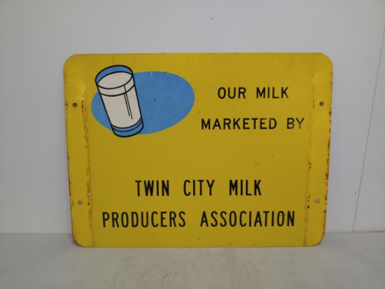 DS Galvanized Twin City Milk Producers Assoc Sign