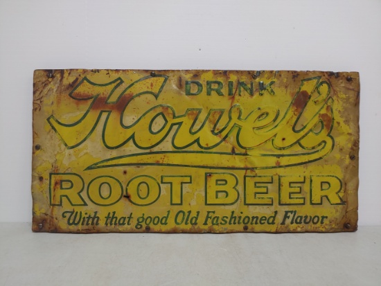SST Embossed Howel's Root Beer Framed Sign