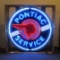 PONTIAC SERVICE NEON SIGN IN 36? STEEL CAN