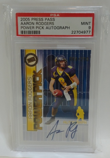 Aaron Rodgers Rookie Autographed Football Card