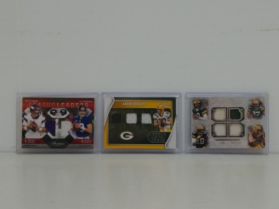 Farve, Rogers, Manning Football Cards X 3