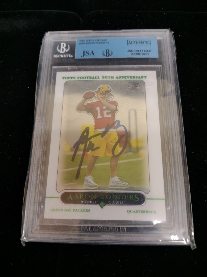 Aaron Rodgers Rookie Chrome Autographed Card