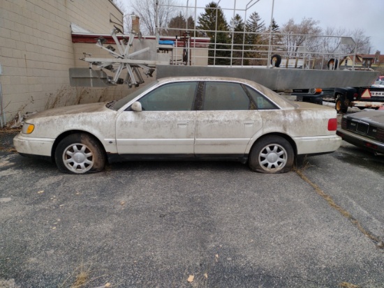 White Audi parts