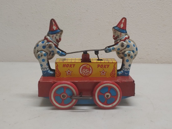 Wyandotte Hokey Pokey Wind-Up Tin Toy