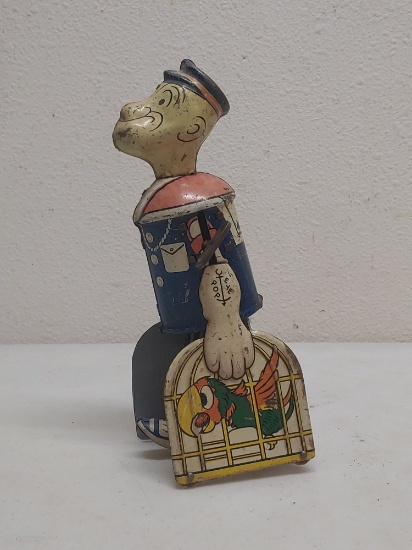 Popeye Wind-Up Tin Toy