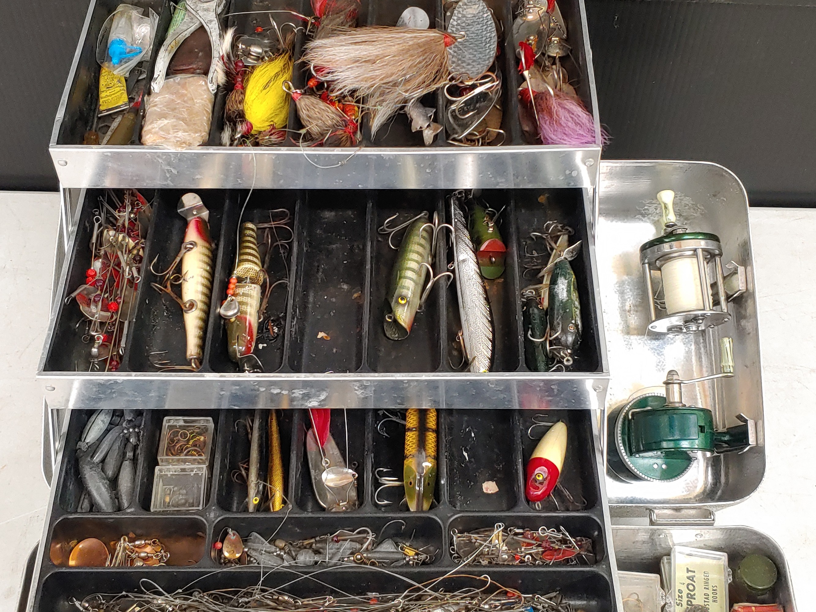 UMCO Tackle Box with Tackle and Reels