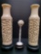 Ivory/Bone Vases and Stand