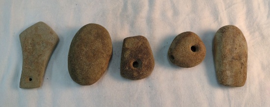 Native American Weapons and Tools, 4", 3.50", 2.50", 2" Long
