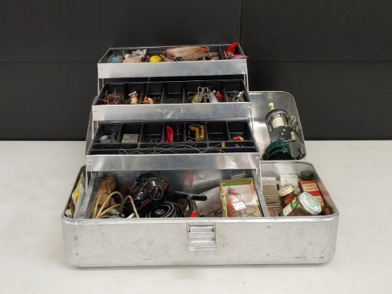 UMCO Tackle Box with Tackle and Reels