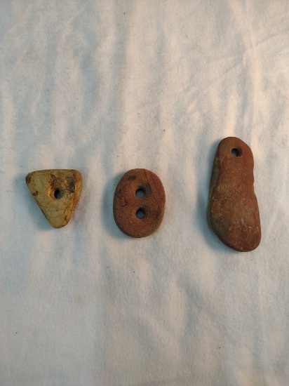 Native American Tools / Pendants, 3.50", 2", 1.75" Long