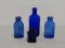 Cobalt Blue Elixir Bottles