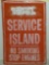 Full Service Island Metal Sign